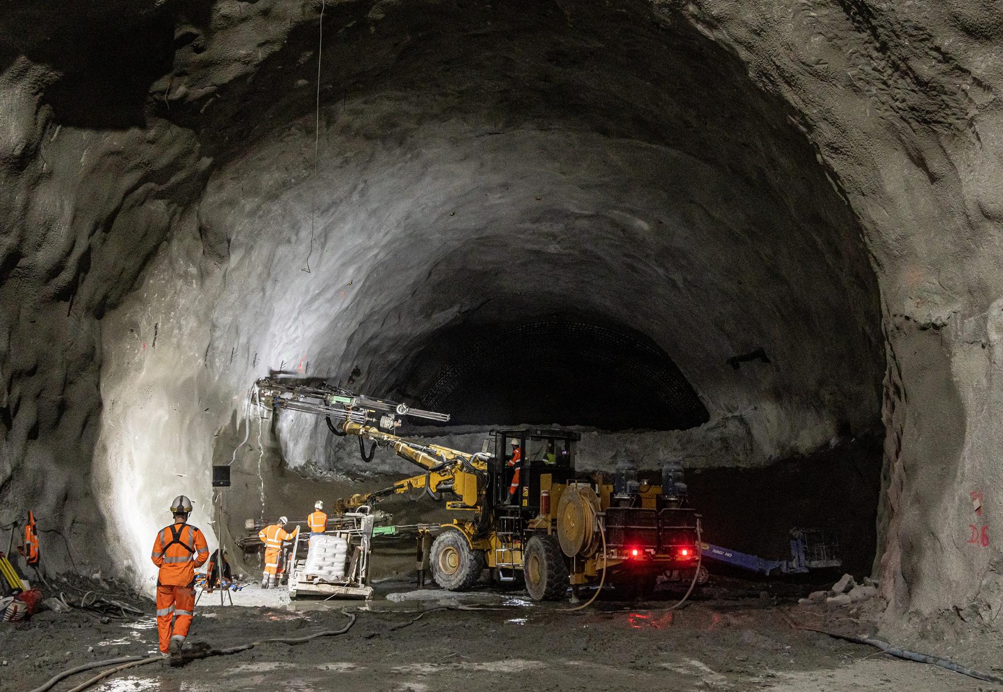 Huit fronts d’excavations pour le tunnel de base