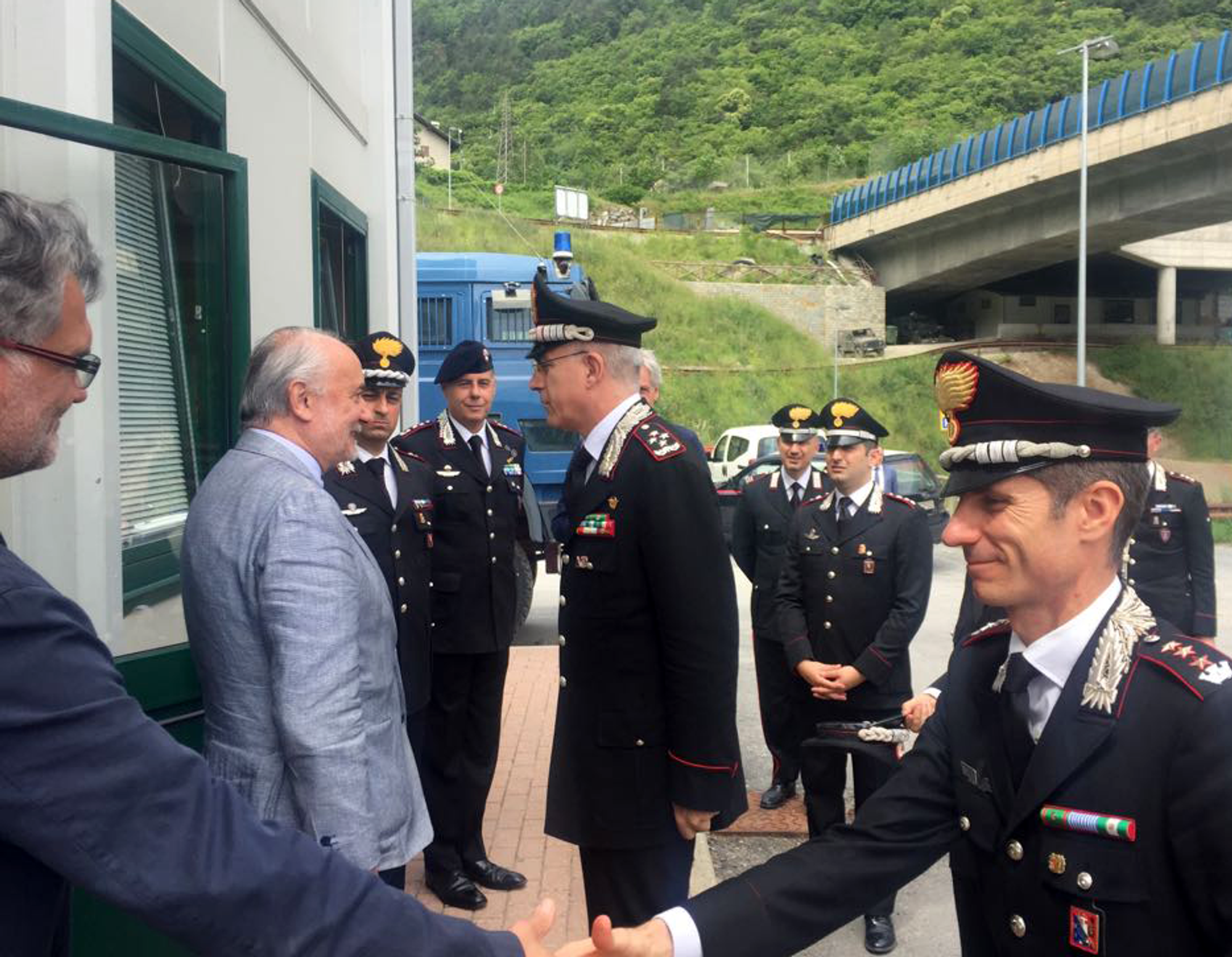 Le Général Giovanni Nistri en visite à Chiomonte