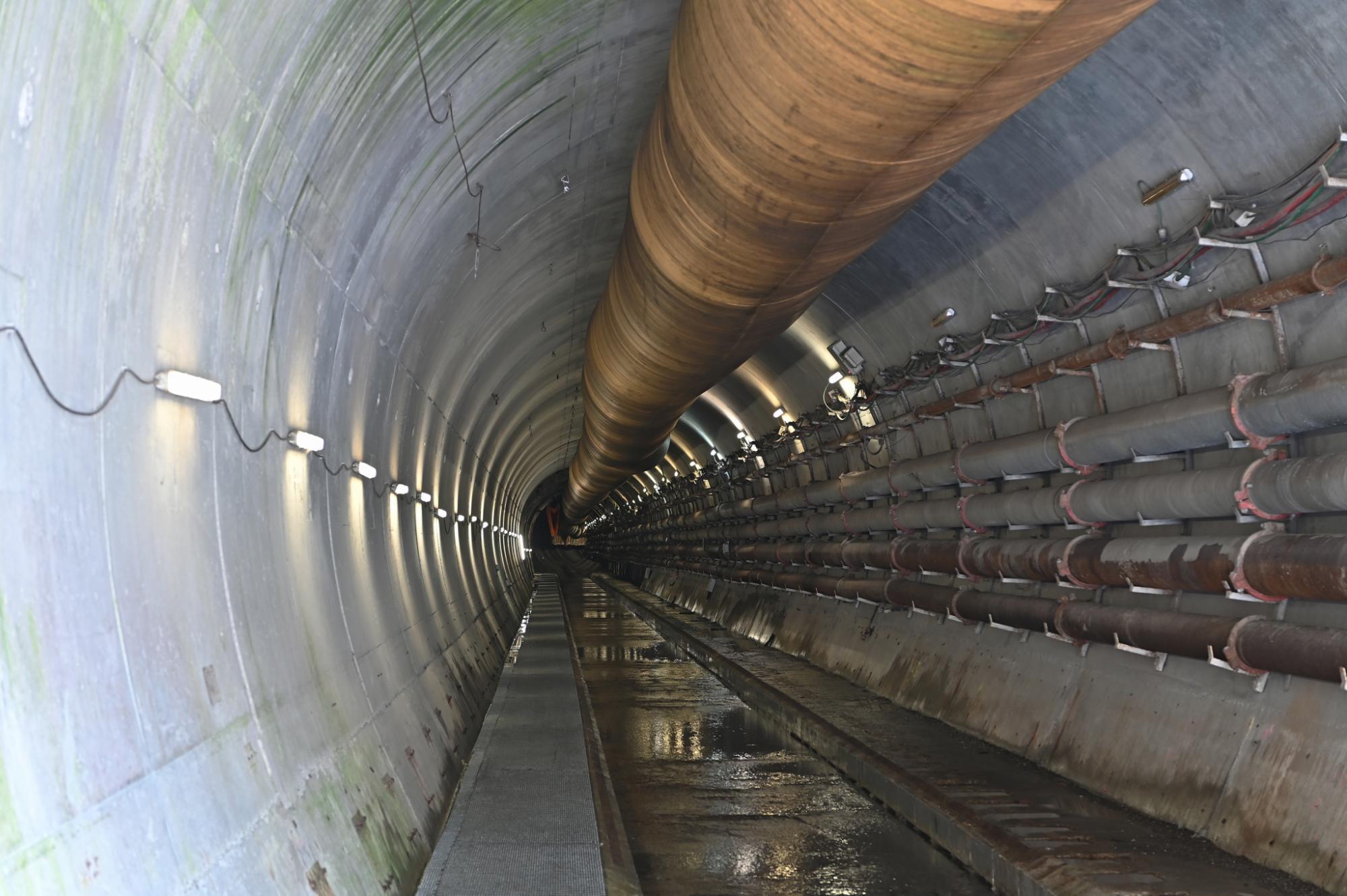 Remise en état de fonctionnement des pompes hydrauliques du tunnel de Chiomonte