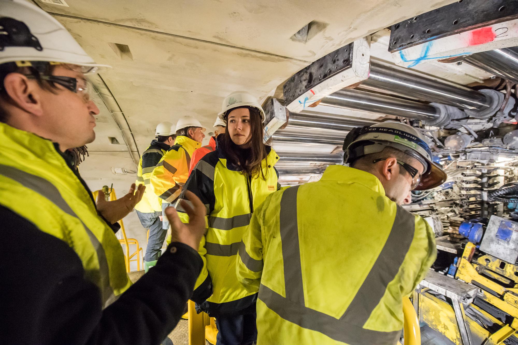 La députée Degois visite le chantier de SMP4