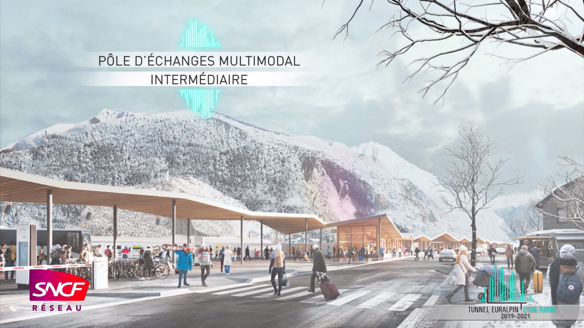 Vers la gare intermodale de Saint-Jean-de-Maurienne