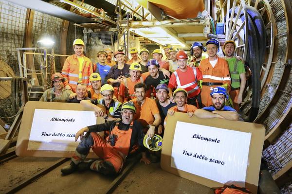 Achèvement de la galerie de reconnaissance de Chiomonte