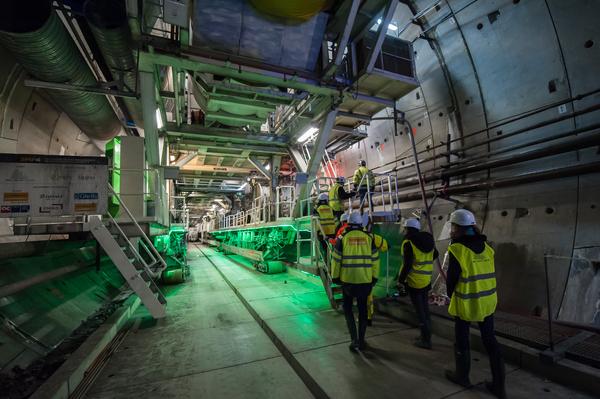Plus de 3000 visiteurs pour le tunnelier Federica