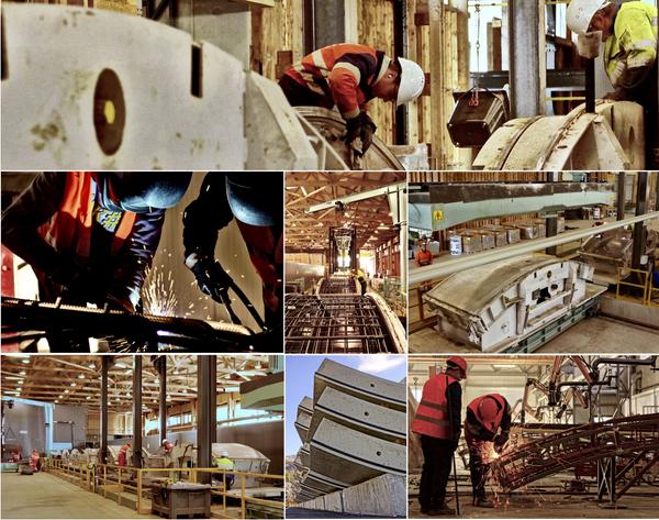 Inauguration de l’usine à voussoirs de SMLP