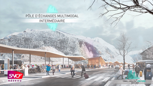Vers la gare intermodale de Saint-Jean-de-Maurienne